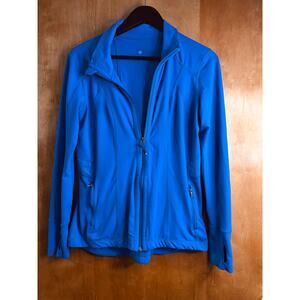 Tangerine Women's Long Sleeve Track Jacket Full Zip Thumb Holes Size Medium